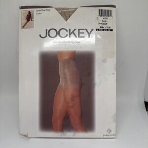 Jockey Control Top PantyHOSE  SZ D-MED/TALL ANTIQUE WHITE SANDALFOOT Day Sheer